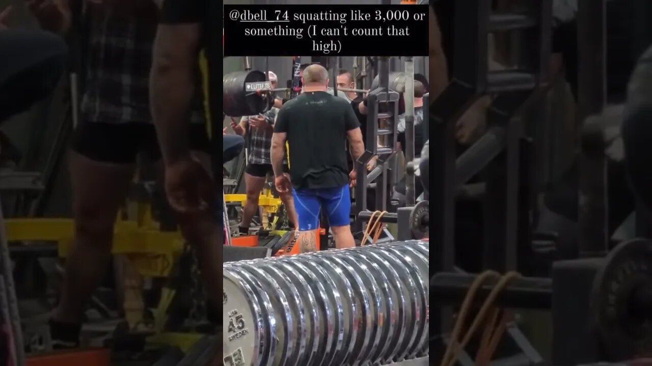DAN BELL SQUATTING HIGHER THAN WE CAN COUNT ☠️😩 #elitefts #danbell #belldan #bandell