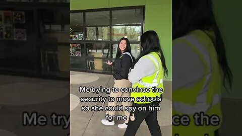 Me Trying To Convince The Security To Move Schools OG Creator Abril lopezv #Shorts