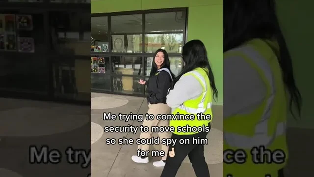 Me Trying To Convince The Security To Move Schools OG Creator Abril lopezv #Shorts