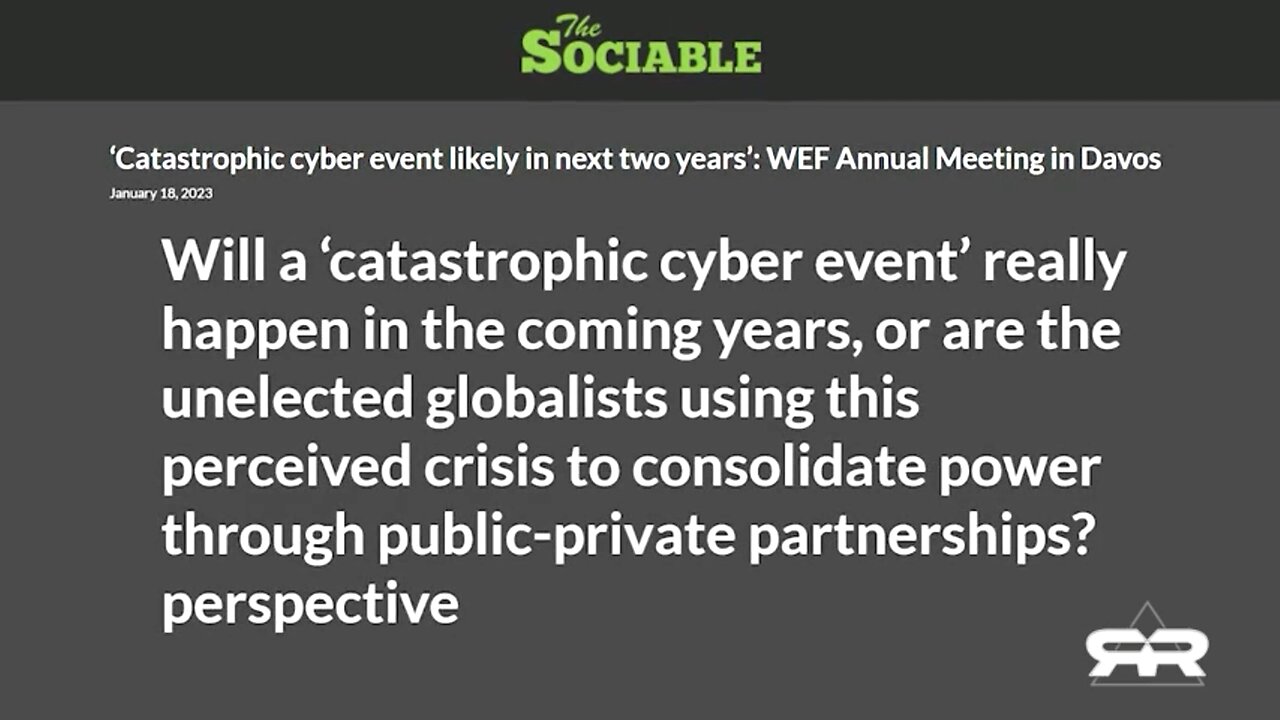 Imminent Cyber Attack for A New World Order! Greg Reese InfoWars