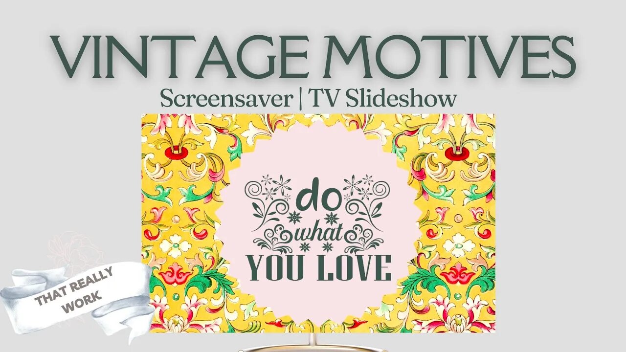 Vintage Motivation Floral 🌹❤️ Quote Screensaver @tvasart #floraldesign #vintageart #InspiringQuotes