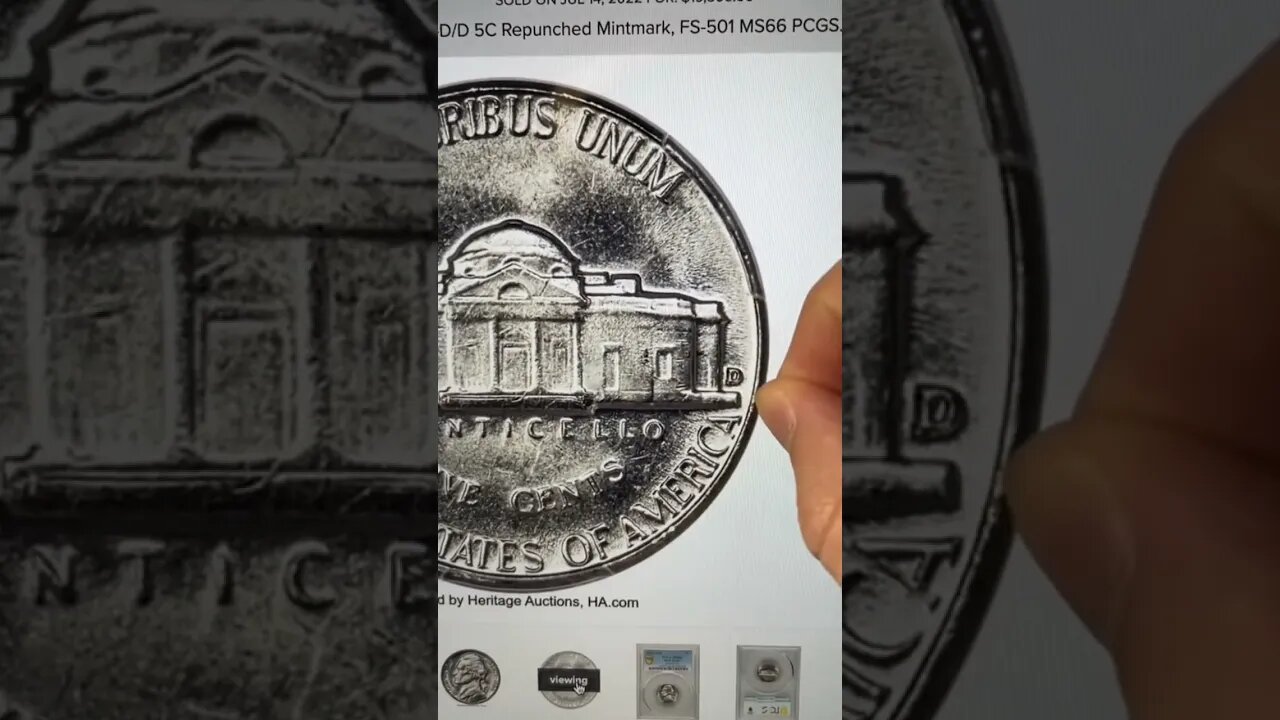 A $20,000 Nickel From 1964 (D Mint) - A Repunched MM To Look For