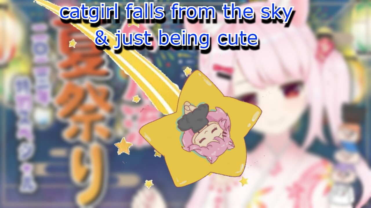 catgirl Bell Nekonogi falls from the sky & just being cute - vivid vtuber