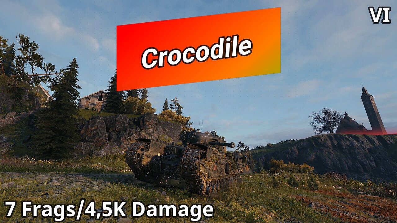 Churchill Crocodile (7 Frags/4,5K Damage) | World of Tanks