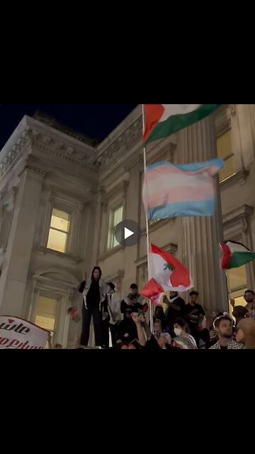 At the far-left and Muslim pro-Hamas, pro-Hezbollah rally outside the Brooklyn Museum...