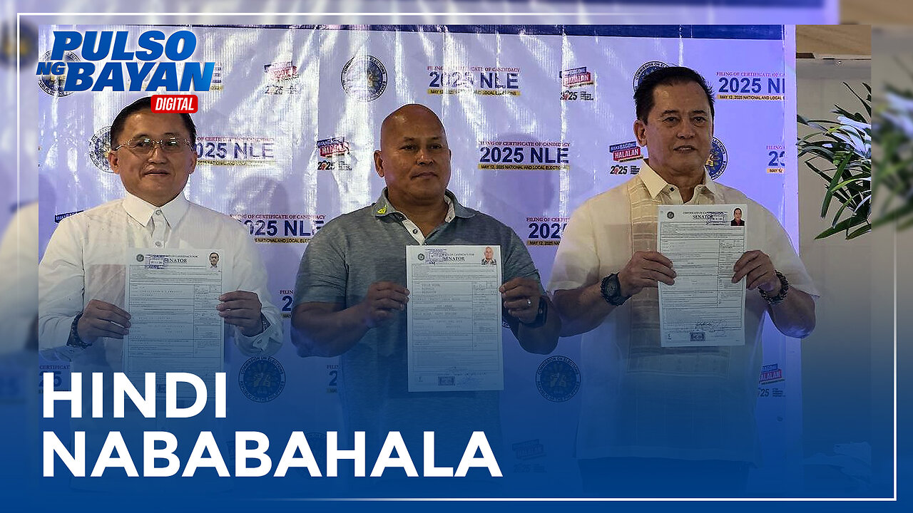 Sen. Bato at Bong Go, hindi nababahala sa kandidatura sa kabila ng isyu kaugnay sa mga Duterte