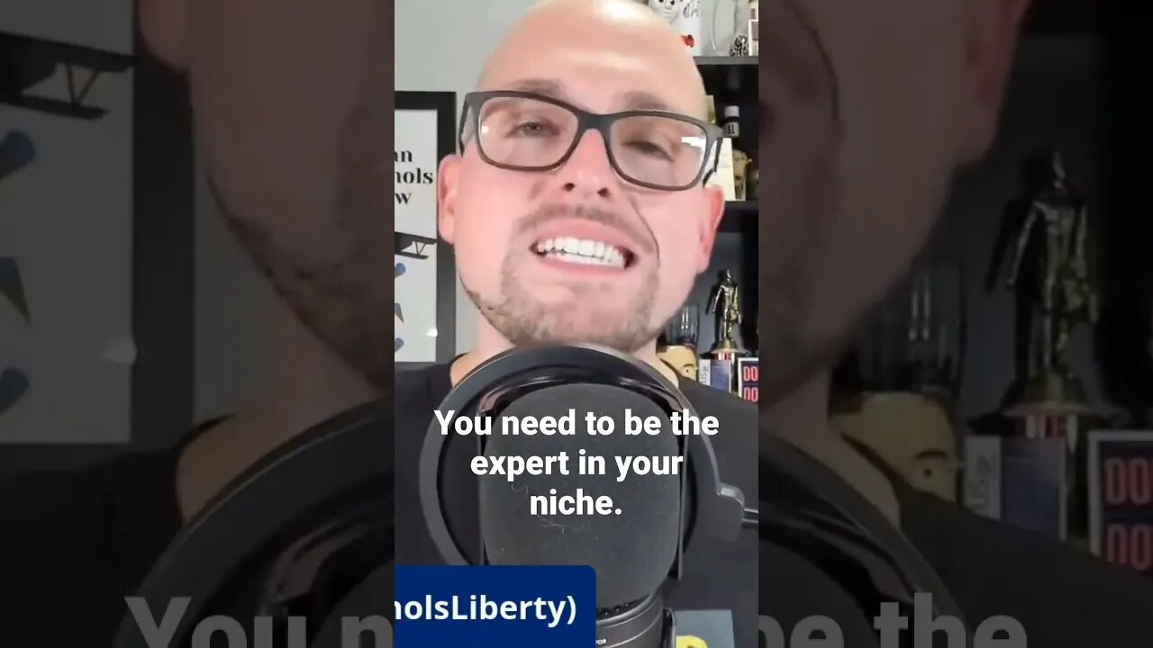 LIBERTARIANS - you NEED to be the expert in your niche