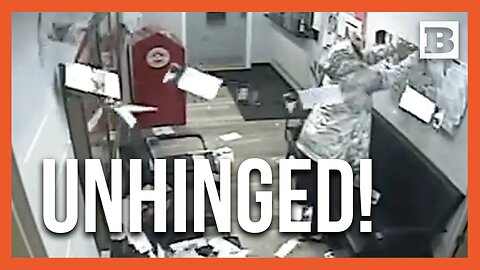 Woman Goes Berserk, Completely Trashes Police Department Lobby
