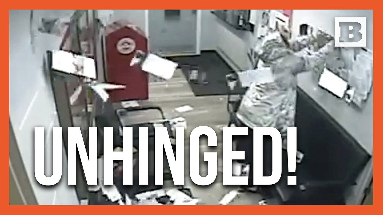 Woman Goes Berserk, Completely Trashes Police Department Lobby