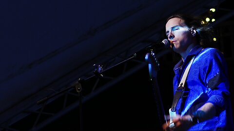 Hughes Taylor performing a song at HarborWalk Village in Destin : Born Under A Bad Sign 