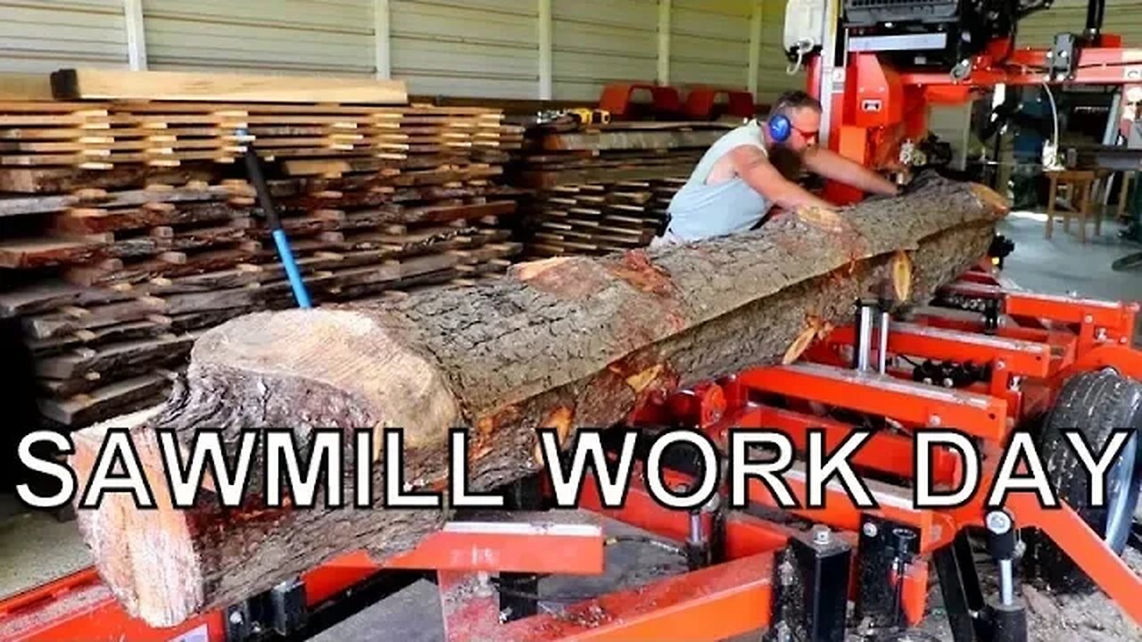 WILL THIS LOG PRODUCE THE PERFECT TIMBER? SAWING POST FOR THE TIMBER FRAME BARN