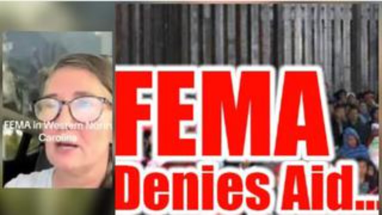 After 6 Days FEMA Shows Up ... Eye Witness Report - FEMA Denies Aid - Too Busy Trafficking At Border