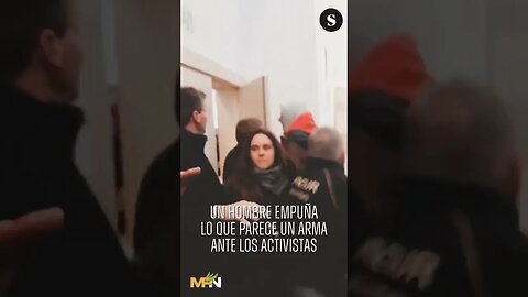 Mossad Officer Pulls Gun on Protesters in Spain