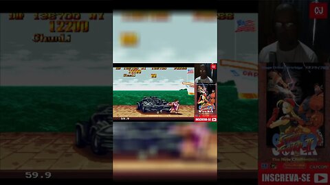 Chunli destruindo carro esportivo em Super Street Fighter II para o Mega Drive #shorts