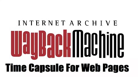 Time Capsule For Web Pages / 1 Minute Tech tips