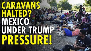 Activists say Mexican authorities have broken up 2 migrant caravans heading to the US