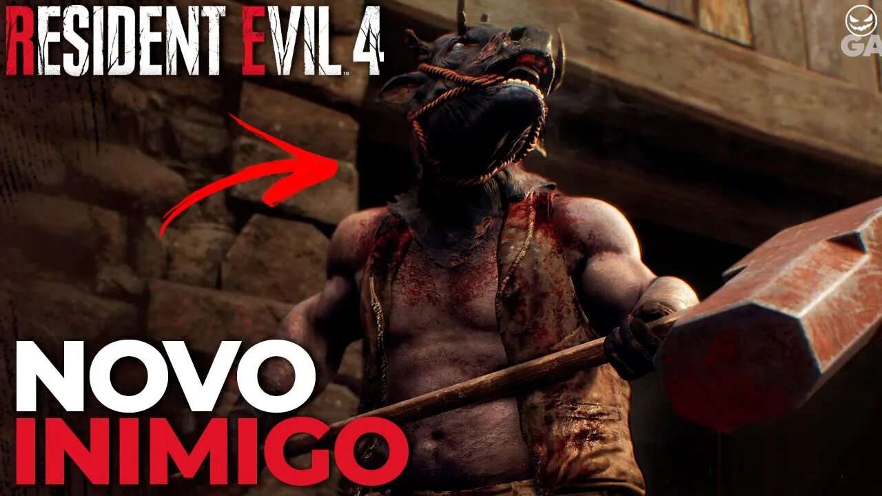 RESIDENT EVIL 4 REMAKE! GAMEPLAY DA CABANA COM NOVO INIMIGO MINOTAURO