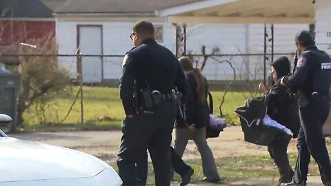 Man finds two missing babies in ditch outside his Indianapolis home after he went outside for a package