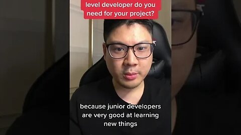 what type of experience level developer do you need for your project