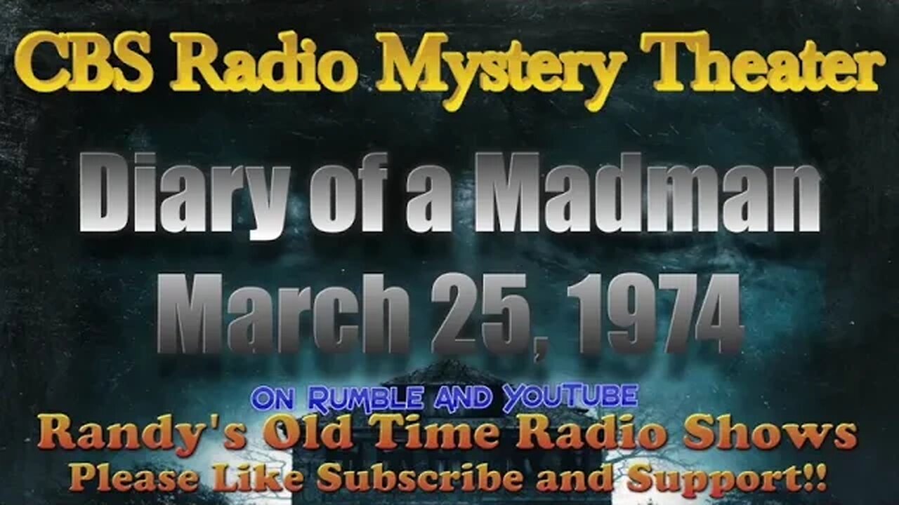 74 03 25 CBS Radio Mystery Theater Diary of a Madman