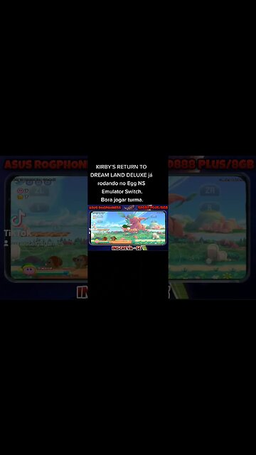 KIRBY'S RETURN TO DREAM LAND DELUXE já rodando no Egg NS Emulator Switch 4.0.7. Bora jogar turma.