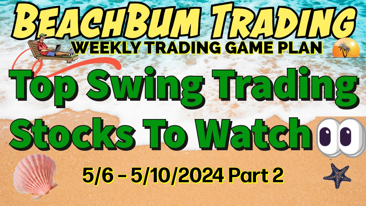 Top Swing Trading Stocks to Watch 👀 | 5/6 – 5/10/24 | MSB TSLY GDXD PFE ZSL CRT SIRI AMD W & More