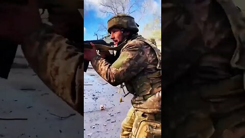 Ukrainians Liberating a town From Russian control . like and follow!