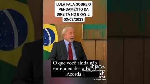 LULA DIZ QUE FALAR EM "DEUS, PÁTRIA E FAMÍLIA" É ATRASADO E XENÓFOBO.