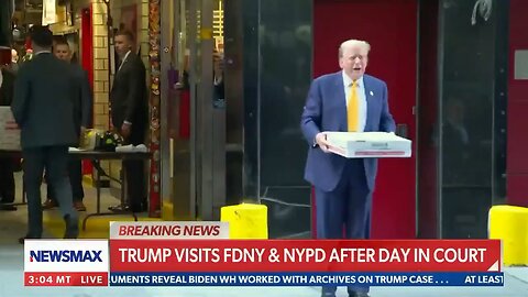 Trump delivers pizza to Firefighters after court