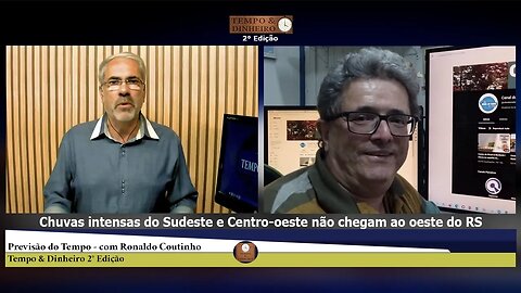 Chuvas intensas do Sudeste e Centro-oeste não chegam ao oeste do RS