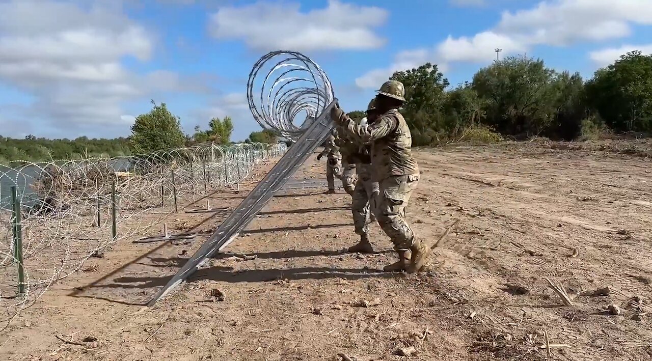 Operation Lone Star Installing 142 Miles Of Triple Strand Razor Wire, Anti-Climb Barriers In Texas