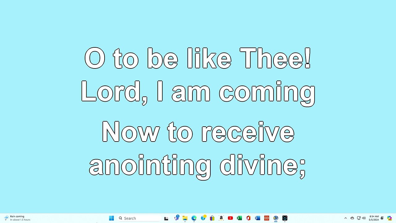 O To Be Like Thee V4