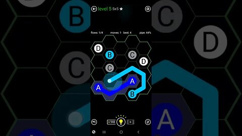 flow free Hexes: easy level 6