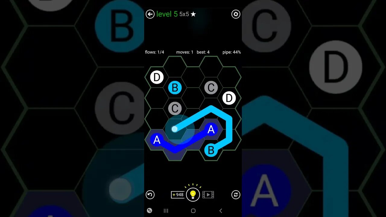 flow free Hexes: easy level 6