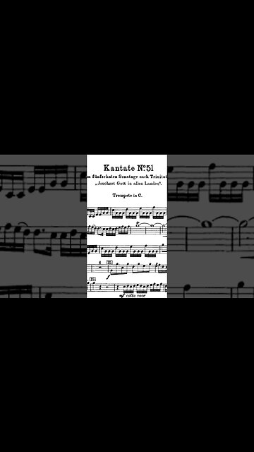 J.S.Bach, Cantata 51 with Heinz Karl Schwebel, trumpet and Marilia Vargas, voz w/scores