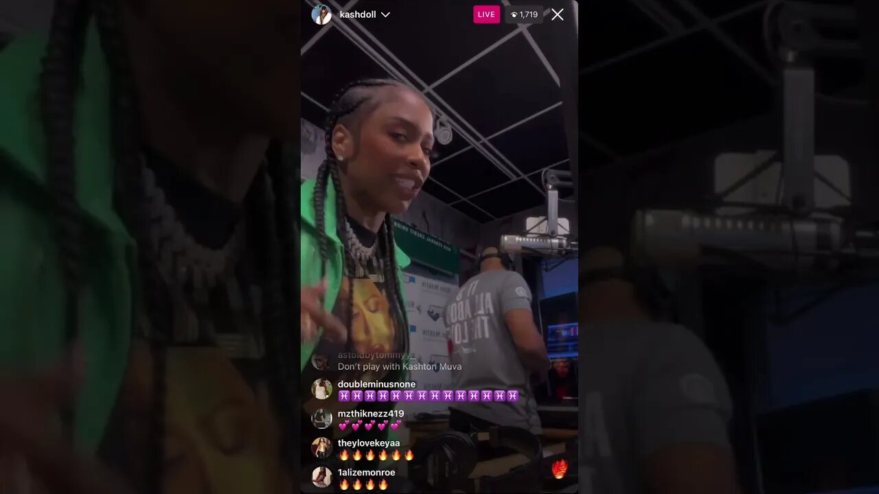 Kash Doll Instagram Live: KD At BreakFast Club Interview With An Exclusive On Live. 09.02.23. pT.1
