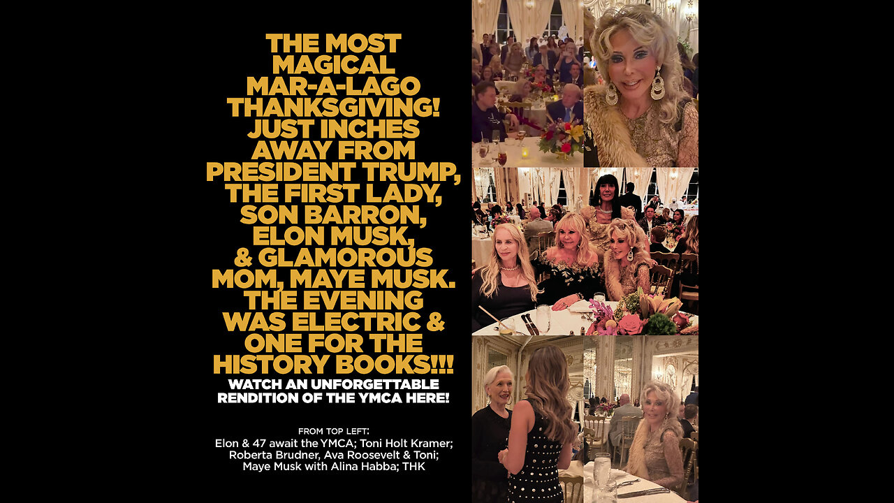 Never a more historic Thanksgiving than last night @ Mar-a-Lago