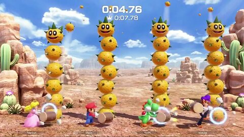 Mario Party SuperStar Free For All #143 - Peach Waluigi Mario Yoshi