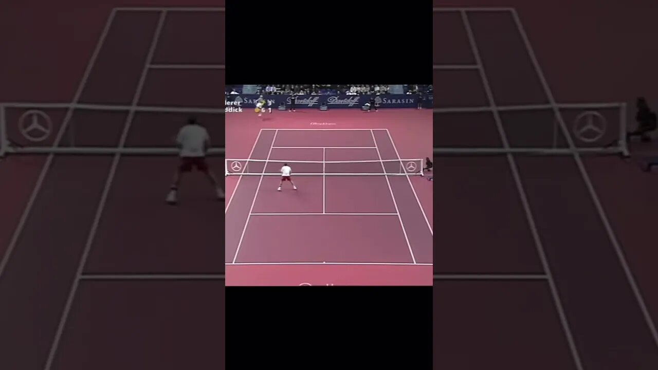 Roger Federer UNREAL Shot!! 🤯 #tennis #shorts