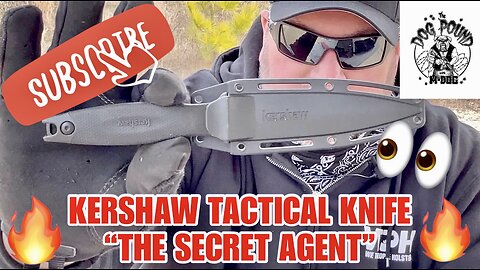 KERSHAW TACTICAL KNIFE REVIEW! THE SECRET AGENT!