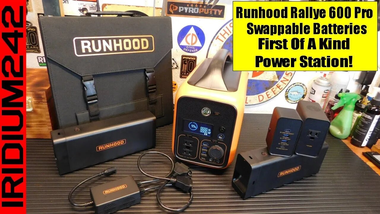 Runhood Rallye 600 Pro: Modular Battery Power Station - Swappable Batteries