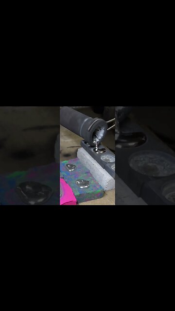 Casting Zinc Coins #metalcasting #zinc #pouring