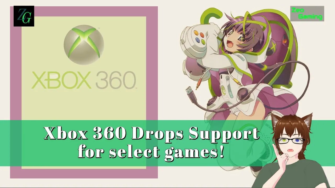 The XBox 360 ends support on selected games!