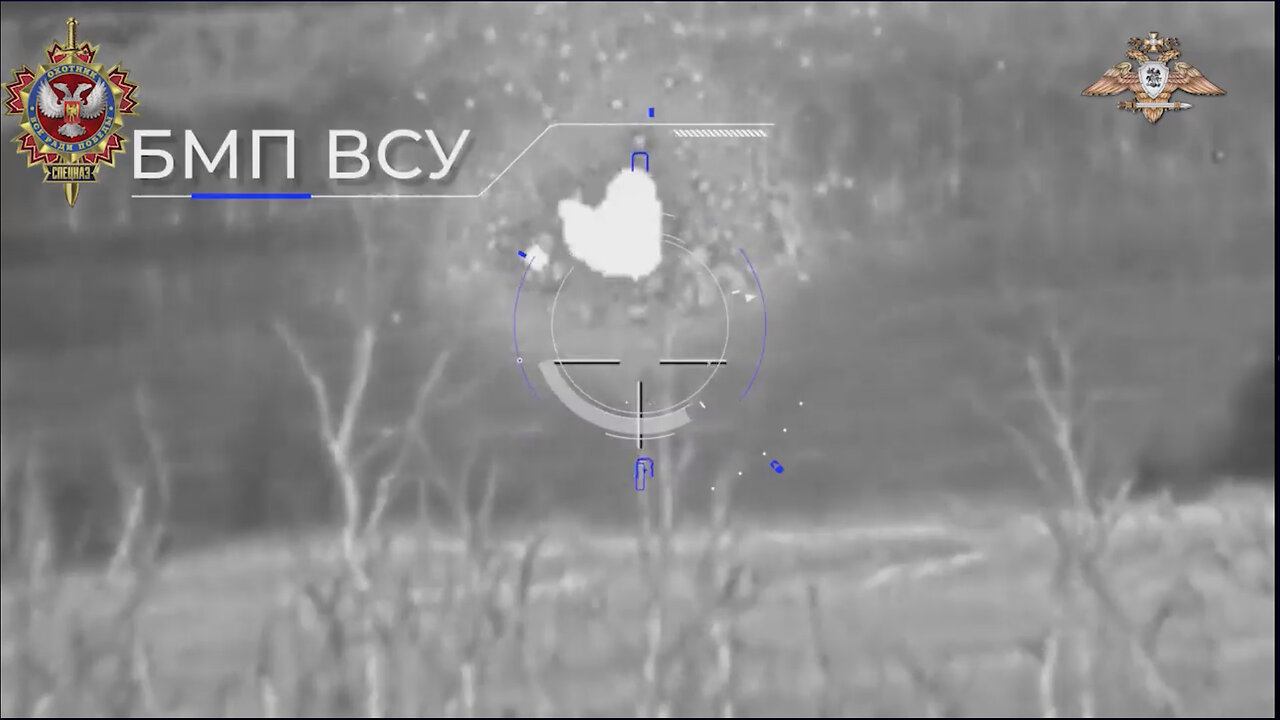 Russian ATGM unit destroyed BMP-2 armored vehicle of the Ukrainian army