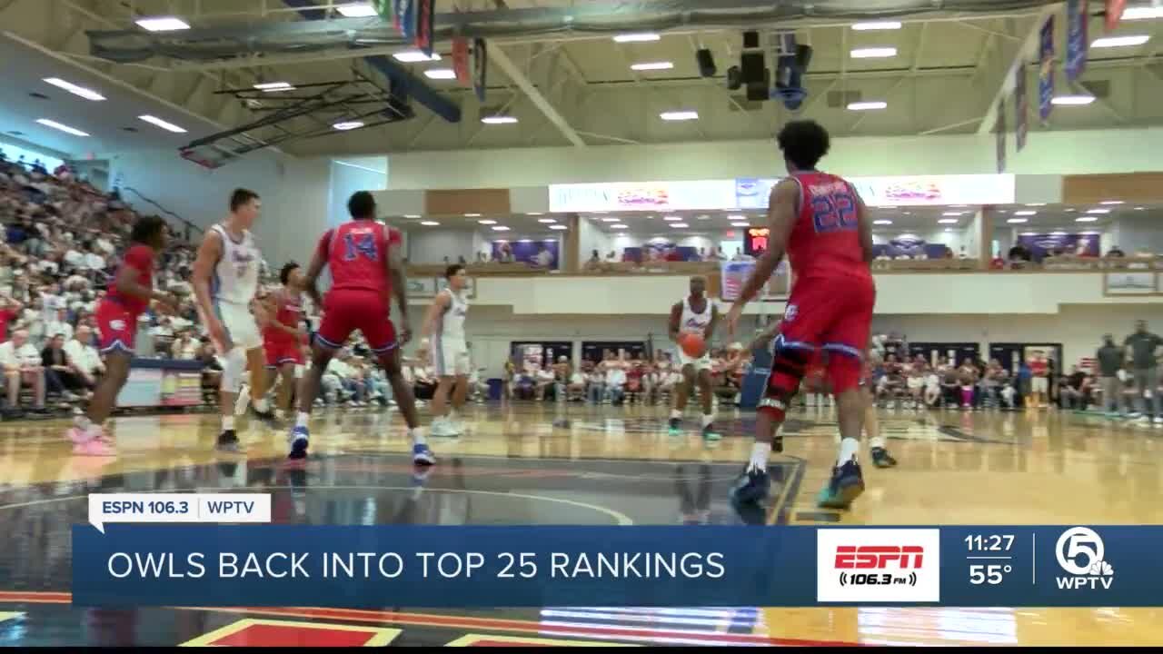 FAU men's basketball returns to AP top 25