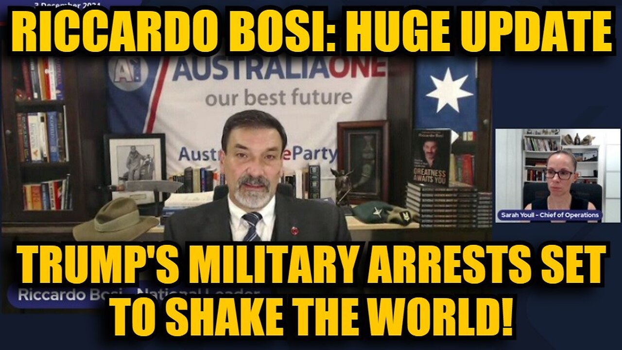 Riccardo Bosi: HUGE UPDATE 12/3/24 - Trump's Military Arrests Set to SHAKE the World!