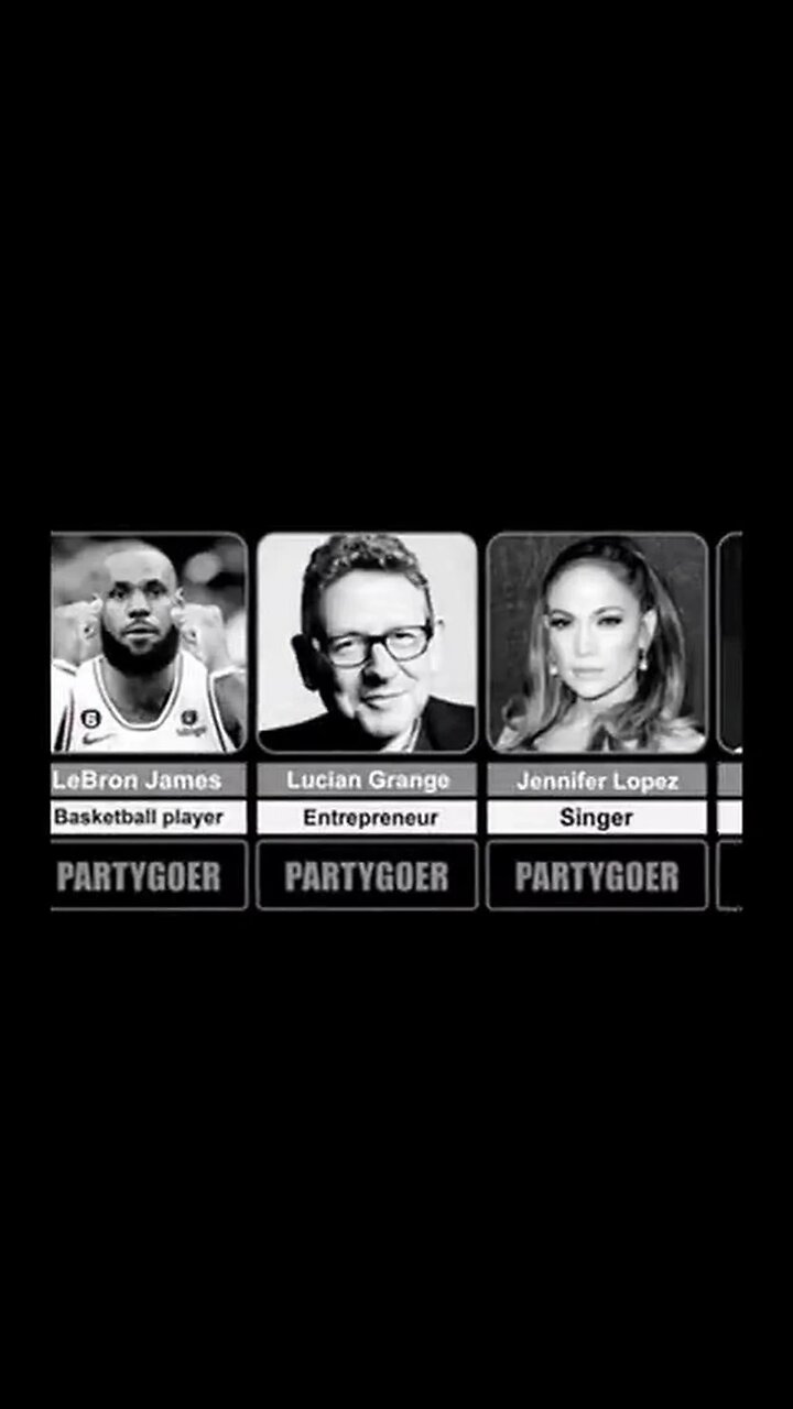 THE COMPLETE LIST OF PARTICIPANTS AT DIDDY'S PARTIES