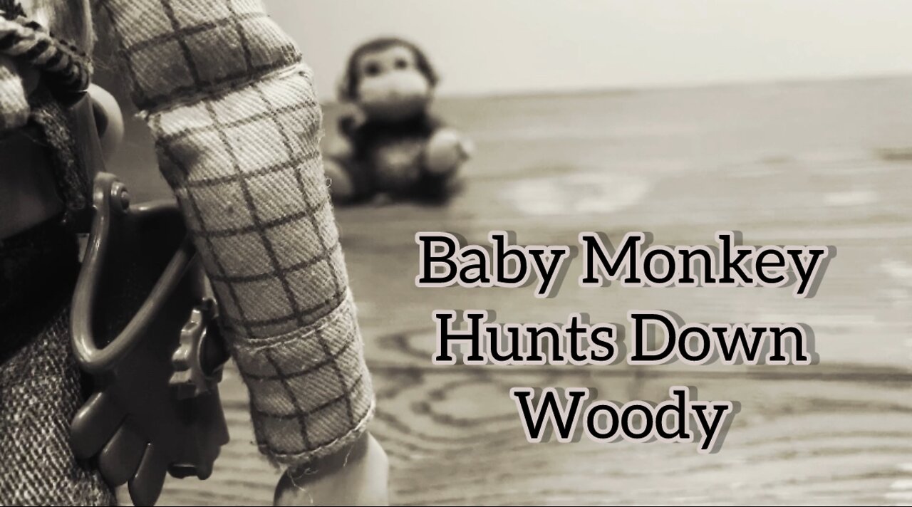 Baby Monkey Hunts Down Woody