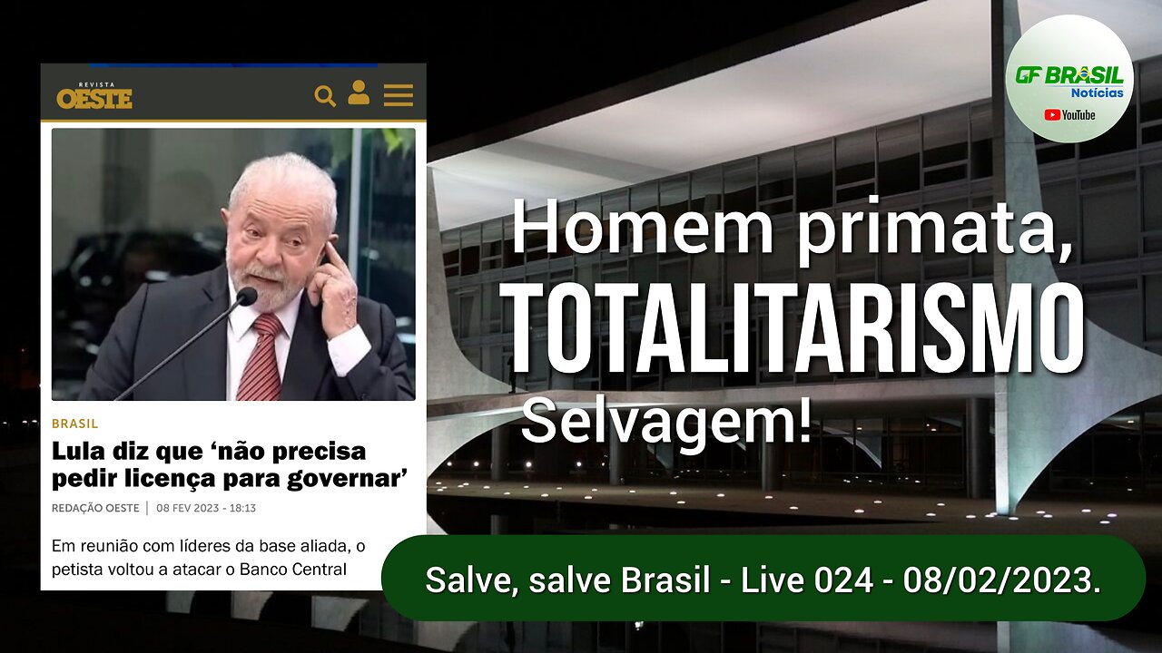 Noite de quarta-feira patriótica - Live 024 - 08/02/2023!