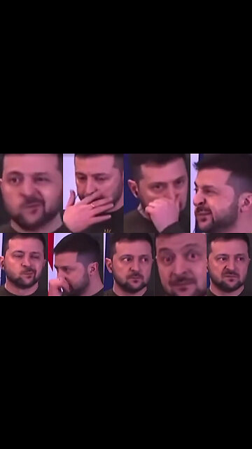 Zelenskyy shatters the World Record for how many times one can Sniff at a Press Conference 👃👀🥴😵